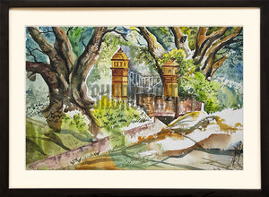 Painting of locations inside Banaras Hindu Univesity campus