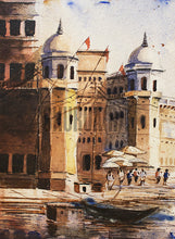 Load image into Gallery viewer, A Painting of Beautiful Ghats in Varanasi
