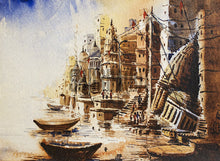 Load image into Gallery viewer, A Painting of Beautiful Ghats in Varanasi