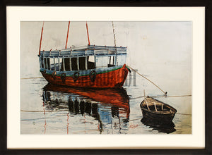 A Painting of Beautiful Ghats in Varanasi