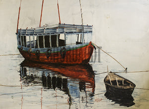 A Painting of Beautiful Ghats in Varanasi