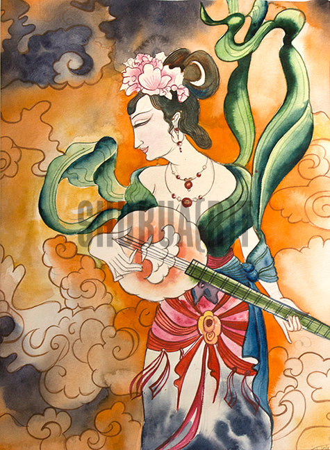 Woman and Her Veena
