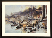 Load image into Gallery viewer, A beautiful painting of a ghat in Banaras