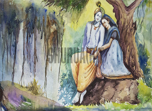 A Painting of Radha-Krishna