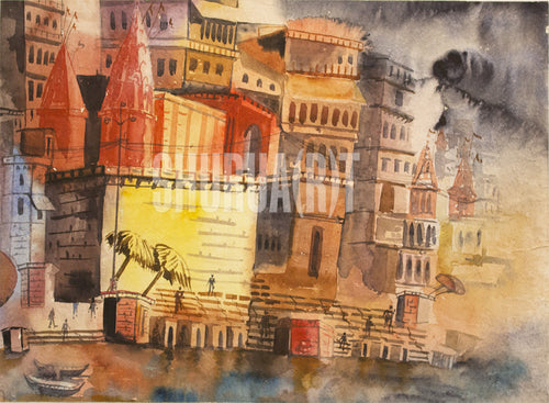 Painting of Benares Ghats