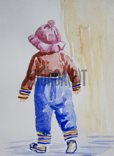 A Kid Wearing Winter Clothes