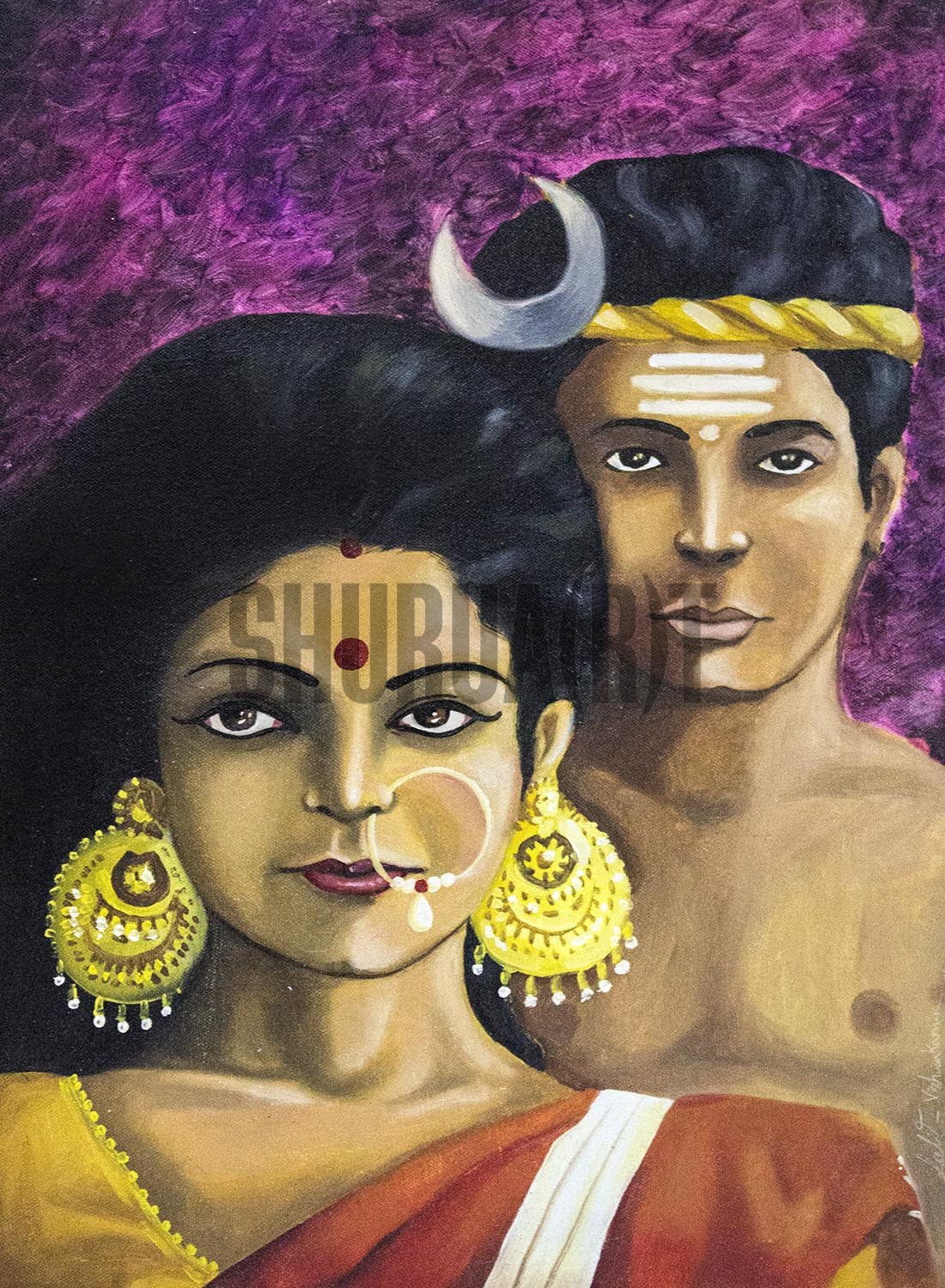 Painting of a tribal couple