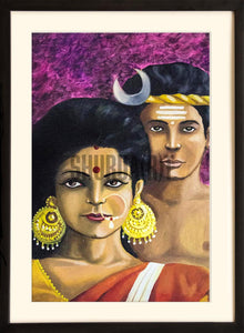 Painting of a tribal couple