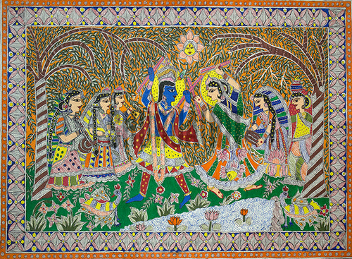 Radha & Krishna: Indian Miniature