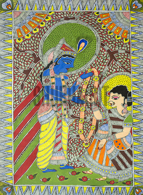 Radha & Krishna: Indian Miniature