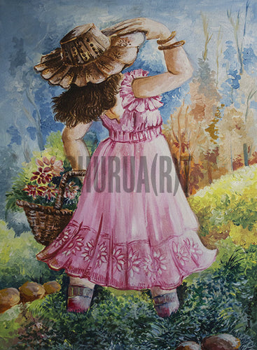 Original Painting of a Young Girl
