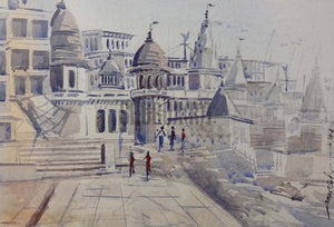 Painting of Manikarnika Ghat