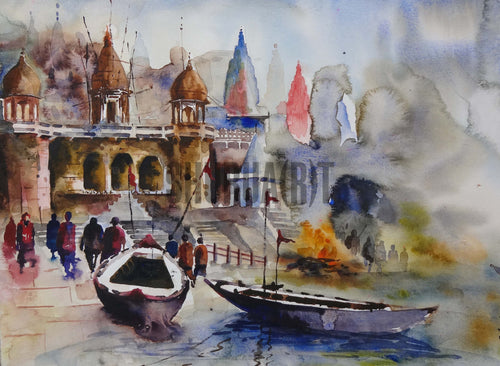 Painting of Benares Ghat