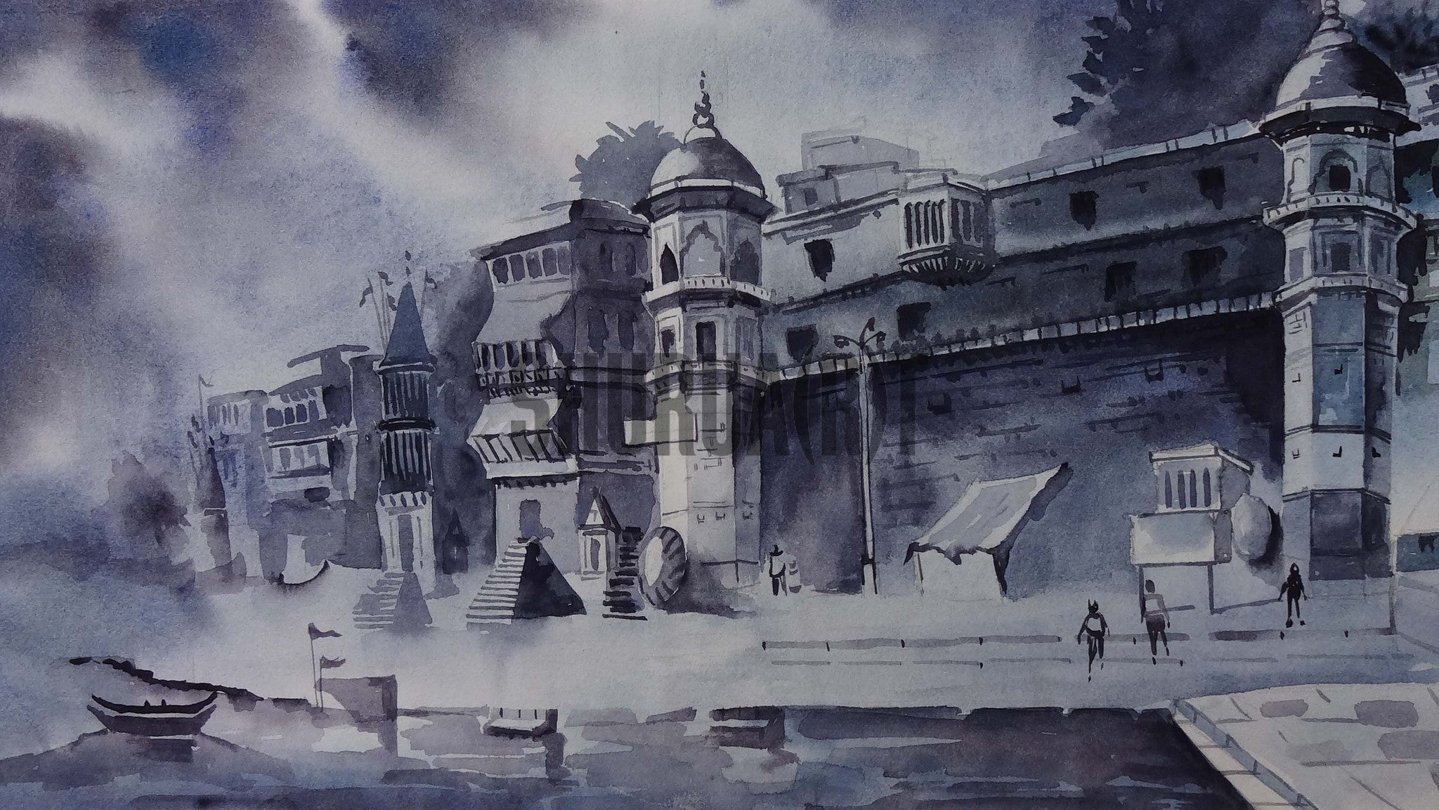 Painting of Benares Ghat