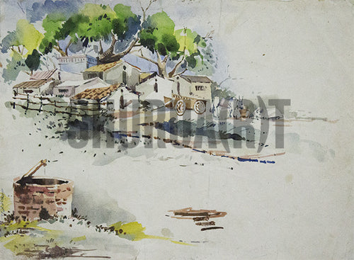 Painting of an Indian Village