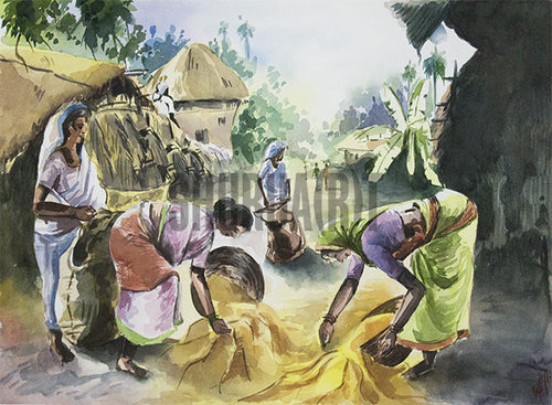 Women working in Village