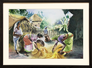 Women working in Village