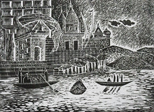 Load image into Gallery viewer, Painting of Varanasi Ghats