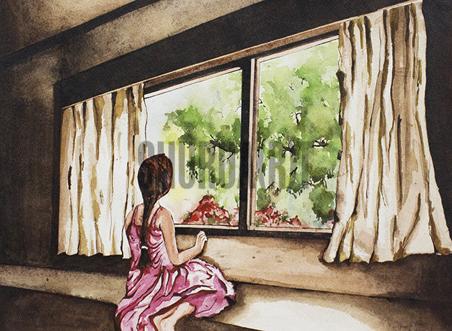 A Girl and the Window