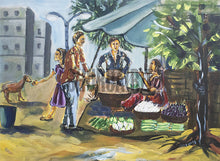 Load image into Gallery viewer, Scene from an Indian city