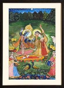 Painting of Radha and Krishna