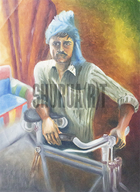 Portrait of Bicycle Rickshaw Driver