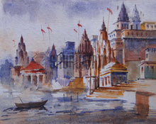 Load image into Gallery viewer, Painting of a Benares Ghat