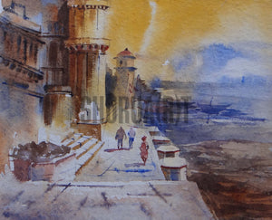 Painting of a Benares Ghat