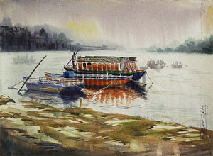 Morning boat ride on river Ganges