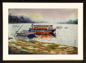 Morning boat ride on river Ganges