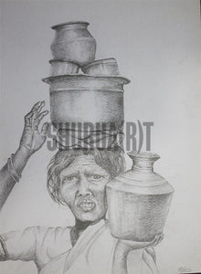 Woman carrying water