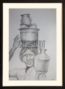 Woman carrying water