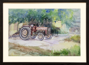 Tractor in a Farm House