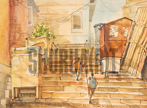 Stairs on the Ghats of Varanasi