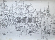 Load image into Gallery viewer, A Bazaar in Varanasi