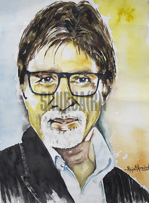 Amitabh Bachchan Portrait Projects  Photos videos logos illustrations  and branding on Behance