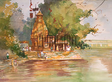 Load image into Gallery viewer, A Temple and a Pond