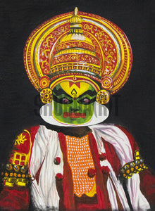 Painting of a Kathakali Dancer