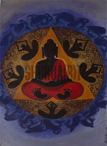 Buddha in Kashi - Original Handmade