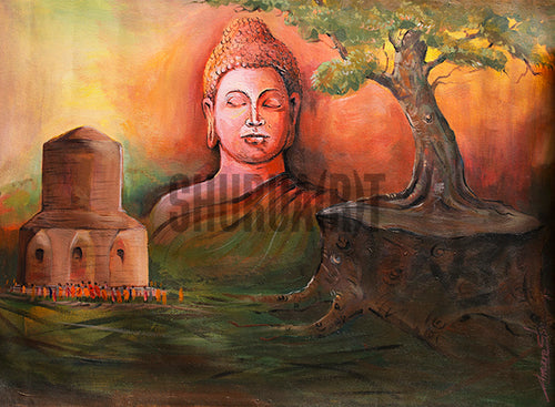 Buddha in Kashi - Original Handmade
