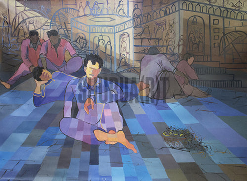 Original Painting of Varanasi Ghats