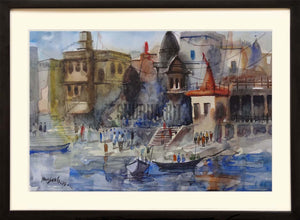 Painting of a Benares Ghat